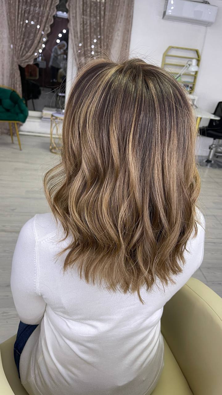 Healthy bouncy hair transformation